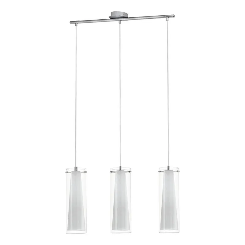 Nieuw EGLOPinto-Hanglamp-3Lichts-Chroom-Helder,Wit