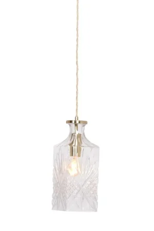 Mexlite Hanglamp Grazio glass Ø 10 cm mat goud Finale Uitverkoop