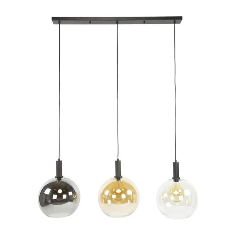 Populair Hoyz Collection - Hanglamp Sfera Tricolore 3-lichts - Artic Zwart
