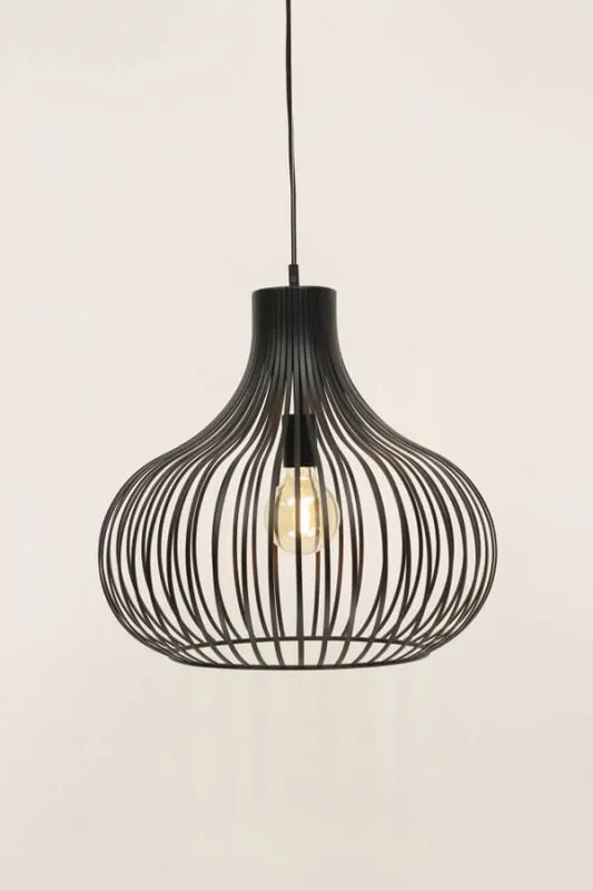 Sierlijke hanglamp GABRI M zwart | Ø 38 cm Hoge Kwaliteit