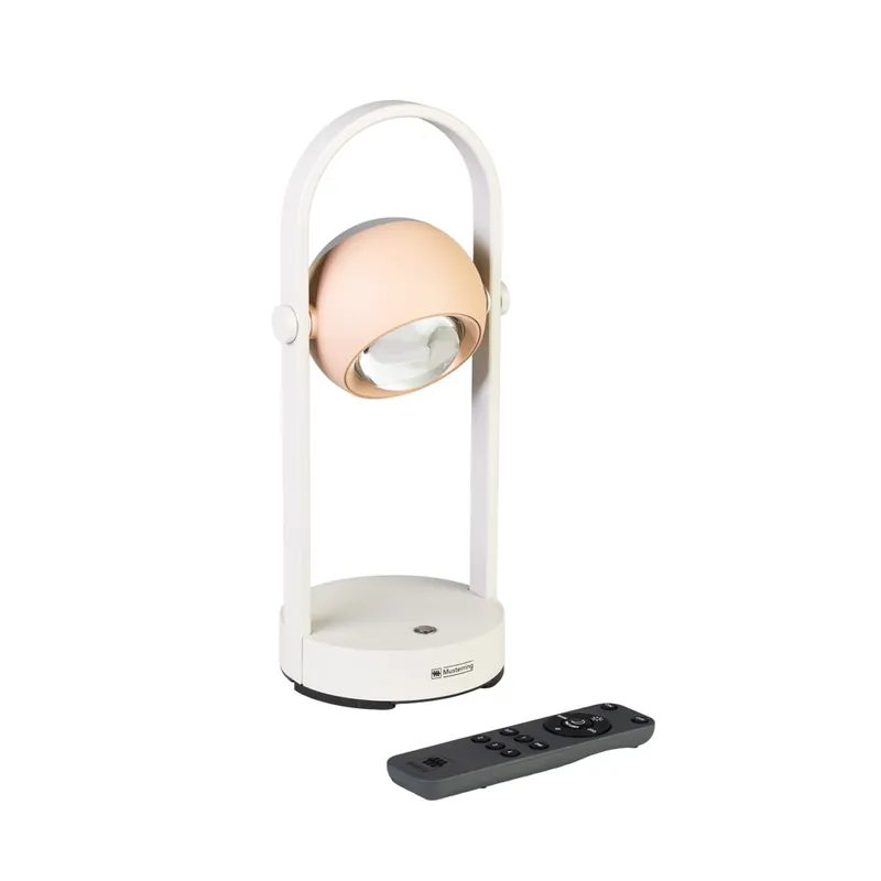 Oplaadbare tafellamp Cannon in roze/peach incl. afstandbediening Aanbieding