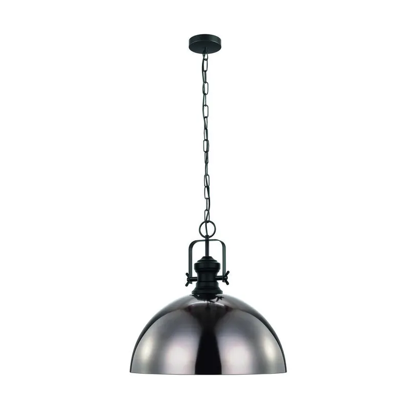 EGLO Combwich Hanglamp - E27 - Staal - Zwart/Crème Bestel Nu