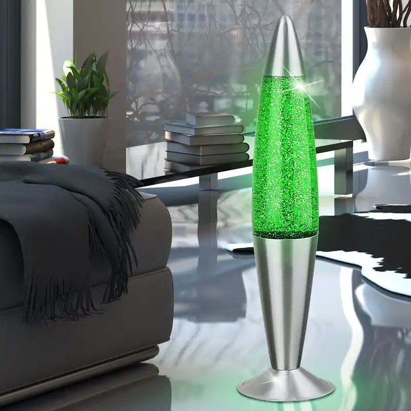Lavalamp, glittereffect, groen, hoogte 42,5 cm Exclusieve Aanbieding