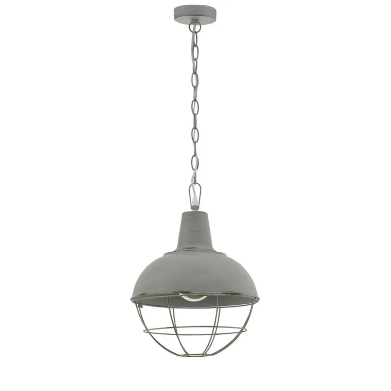 EGLO Cannington 1 Hanglamp - E27 - Staal - Grijs Korting