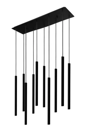 Nowodvorski Hanglamp Laser Black 10 lichts L 78 cm B 20 cm zwart Hete Deal