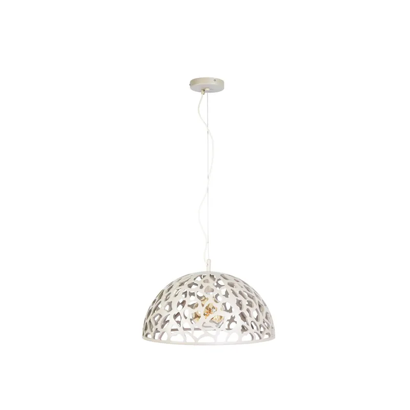 Gecertificeerd Organische open hanglamp in taupe / beige Ø 50 cm