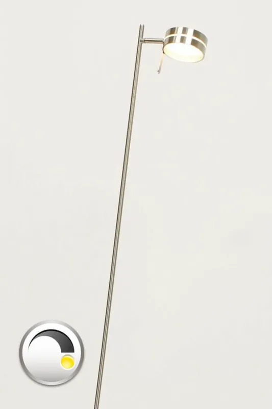 Direct Beschikbaar Flexibele LED leeslamp RINGO II met pulsdimmer | Staal