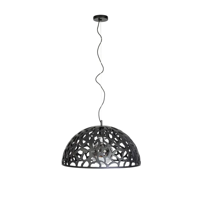 Shop Nu Organische open hanglamp in zwart Ø 70 cm