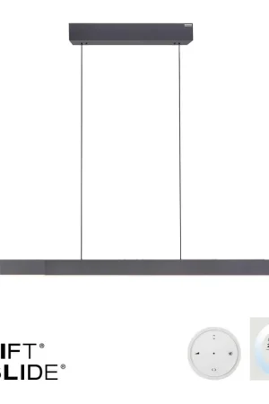 Hoge Kwaliteit Neuhaus PURE Hanglamp e-Lift + e-Slide L 120-200 cm zwart