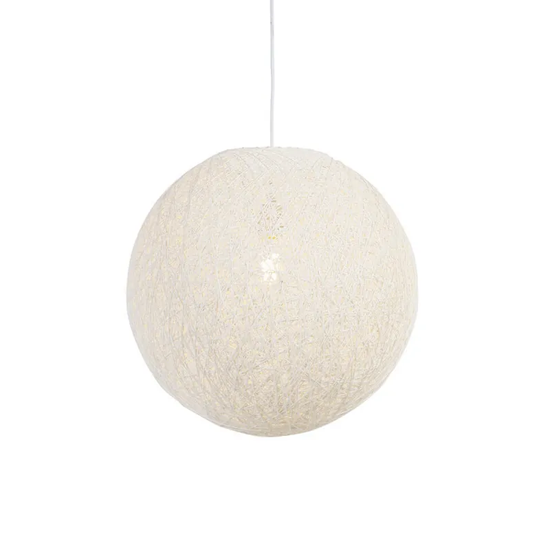 Direct Beschikbaar Qazqa hanglamp corda wit e27