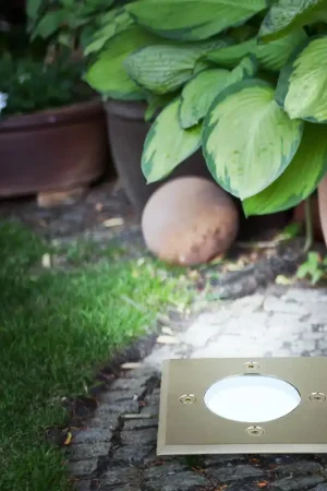 Inbouwlamp, roestvrij staal, grijs, zwart, IP65, H 12cm Bestel Nu