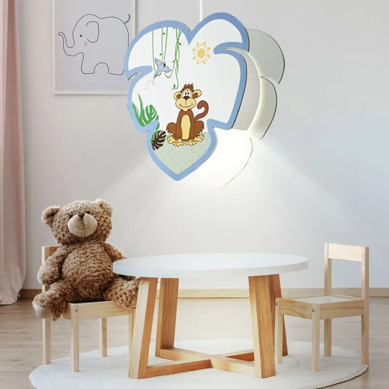 Hanglamp voor kinderen met aapmotief LOUIE Beste Prijs