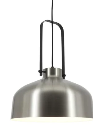 Actieprijs Artdelight Hanglamp Mendoza Ø 37,5 cm mat chroom-zwart