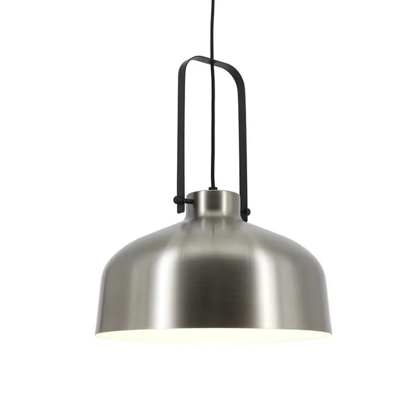 Actieprijs Artdelight Hanglamp Mendoza Ø 37,5 cm mat chroom-zwart