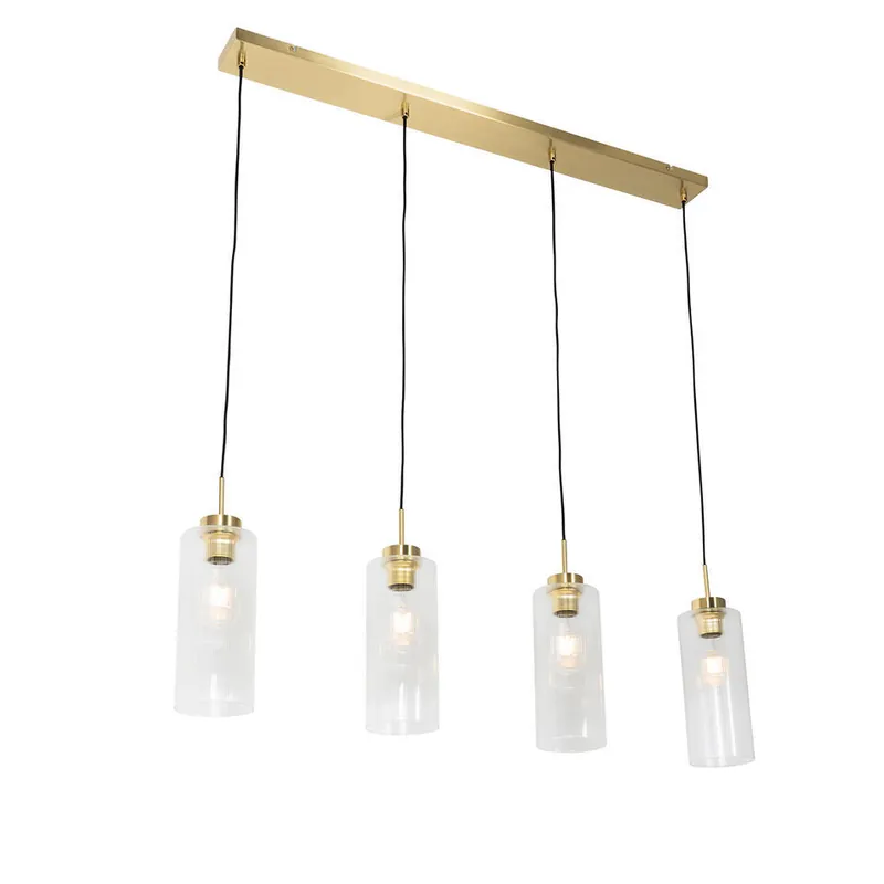 Gratis Retour Qazqa hanglamp laura goudkleurig e27
