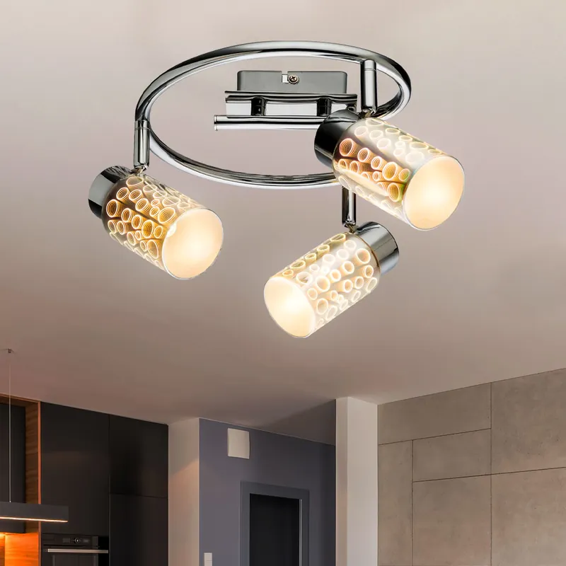 Meest Verkocht LED rondel plafondlamp met 3D effect, 25 cm, OKU