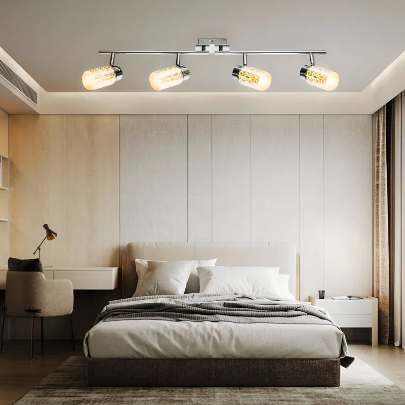 Rechtstreeks Van De Fabrikant LED plafondlamp met 3D-effect, beweegbare spots, L 72 cm