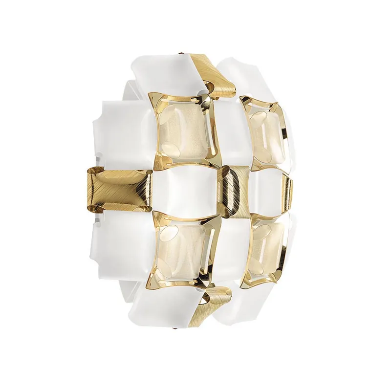 Plafond-/wandlamp Mida gold 32cm Veilige Betaling