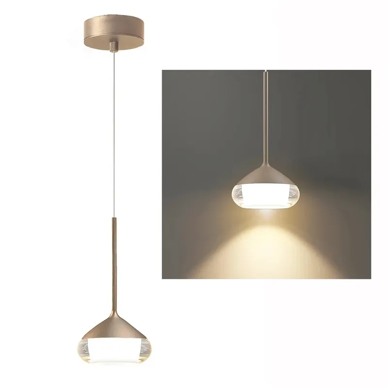 Aanbieding Artdelight Hanglamp Phoenix 1 lichts Ø 12 cm champagne