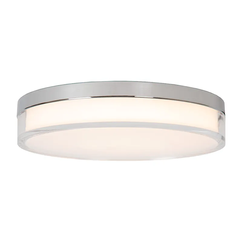 Plafondlamp 28cm wit/chroom 3-step cct IP44 Rechtstreeks Van De Fabrikant