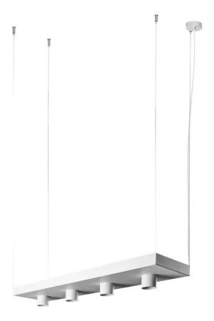 Laatste Kans Nowodvorski Hanglamp Plant 4 lichts L 80 cm B 24 cm wit