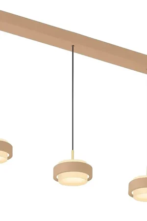 Alleen Vandaag Freelight Hanglamp Puleggia 3 lichts L 90 cm comfortlift beige