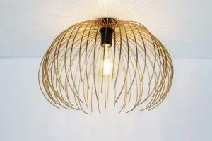 Sierlijke draad plafondlamp JELLY goud / zwart | Ø 45 cm Gecertificeerd