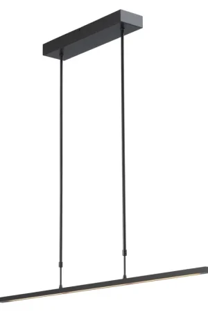 Masterlight Hanglamp Real 2 LED 100 cm zwart nikkel Gecertificeerd
