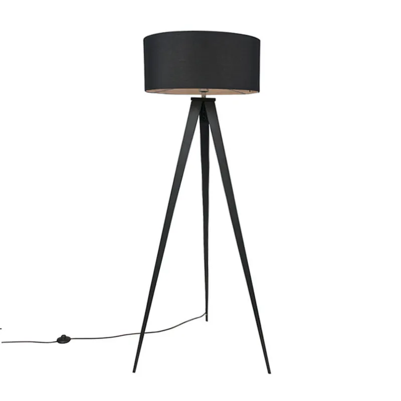 Qazqa tripod lamp ilse zwart e27 Favoriet