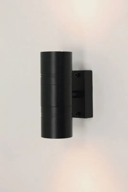 Lage Kosten Buitenlamp / Wandlamp MOVE met boven- en onderverlichting | Zwart
