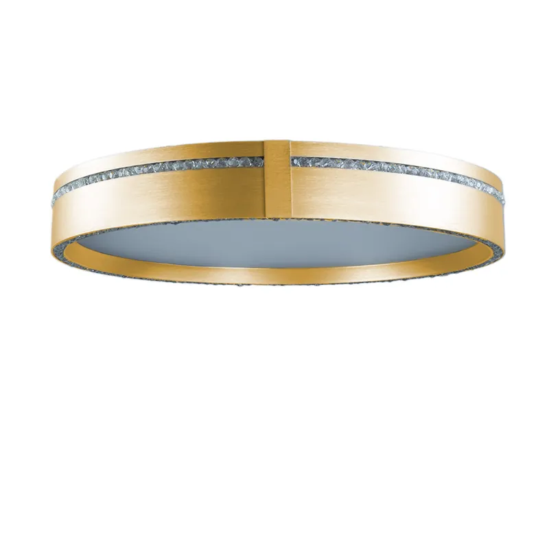 Veilige Betaling Plafondlamp Crystal Edge – Geborsteld Goud