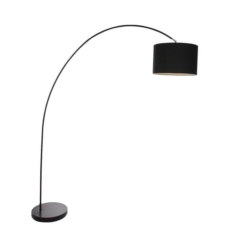 Bestseller Mexlite Vloerlamp solva - zwart - 170x180 cm