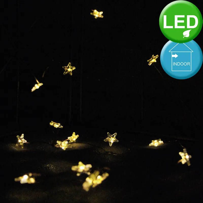Feeënlichtjes, ster, koper, 20x LED, L 210 cm, CHAIN_20L Shop Nu