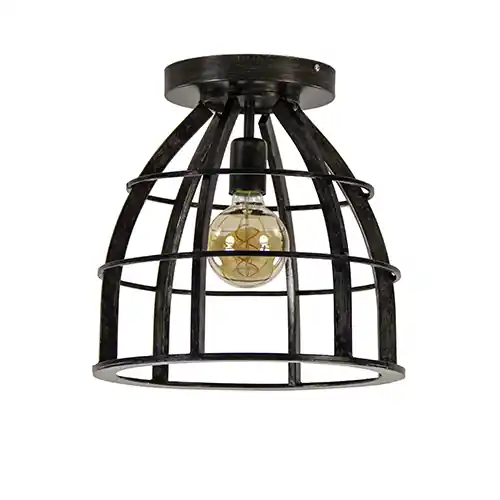 Plafondlamp frame zwart industrieel Gratis Verzending
