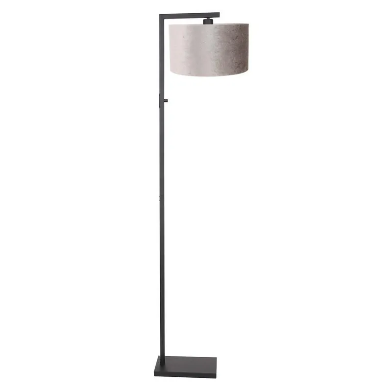 Steinhauer Vloerlamp Stang - zwart - zilver - 30x160 cm Exclusieve Aanbieding