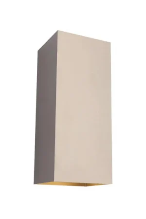 Actieprijs Artdelight Wandlamp Dante - 2 lichts - champagne - 9x24 cm