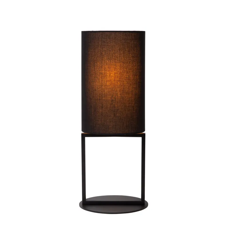 Lucide HERMAN - Tafellamp - Ø 20 cm - 1xE27 - Zwart Rechtstreeks Van De Fabrikant
