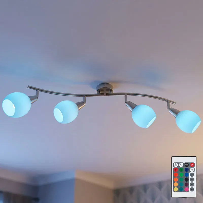 Speciale Aanbieding LED plafondlamp, afstandsbediening, dimbaar, verplaatsbare spots