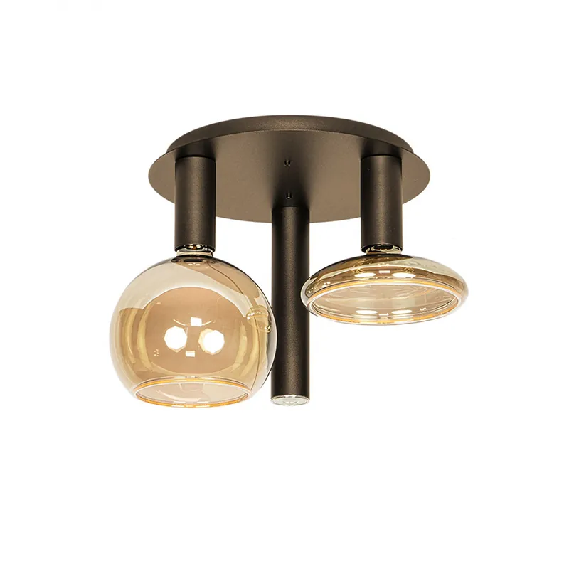 Plafondlamp Riva 3-lichts in platinum Nieuw