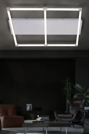 LED plafondlamp, staafvormig, zilver, L 77,8 cm Alleen Vandaag