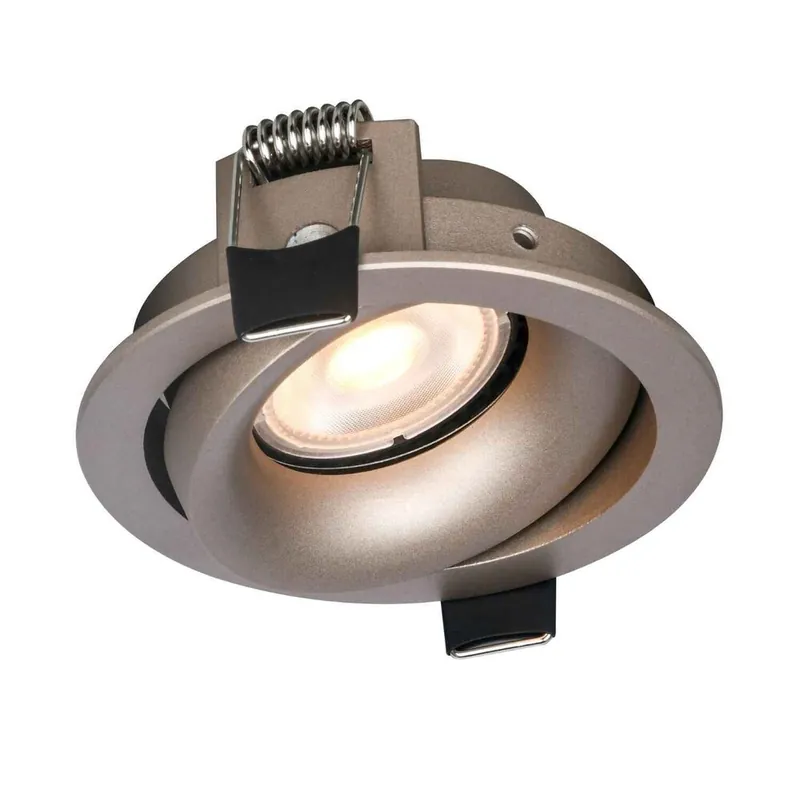 Artdelight Inbouwspot Alice Ø 9 cm GU10 champagne Populair