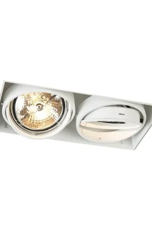 Lamponline Inbouwspot Bado 2 lichts AR111 wit Trimless Beperkte Voorraad