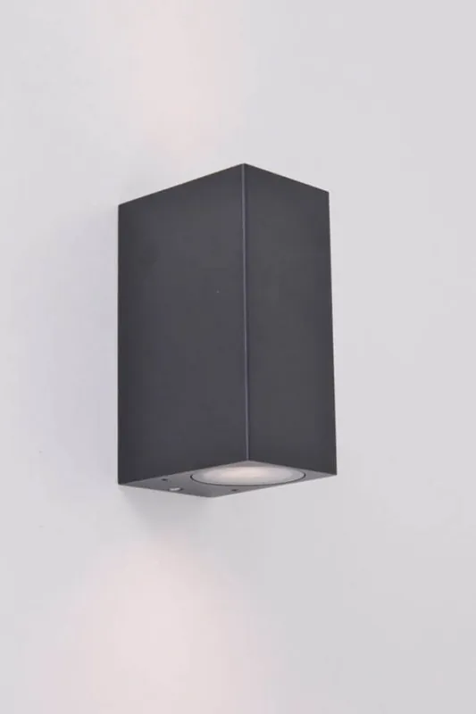 Buitenlamp / Wandlamp ZORA LED 2-lichts vierkant | Antraciet Flitsaanbieding