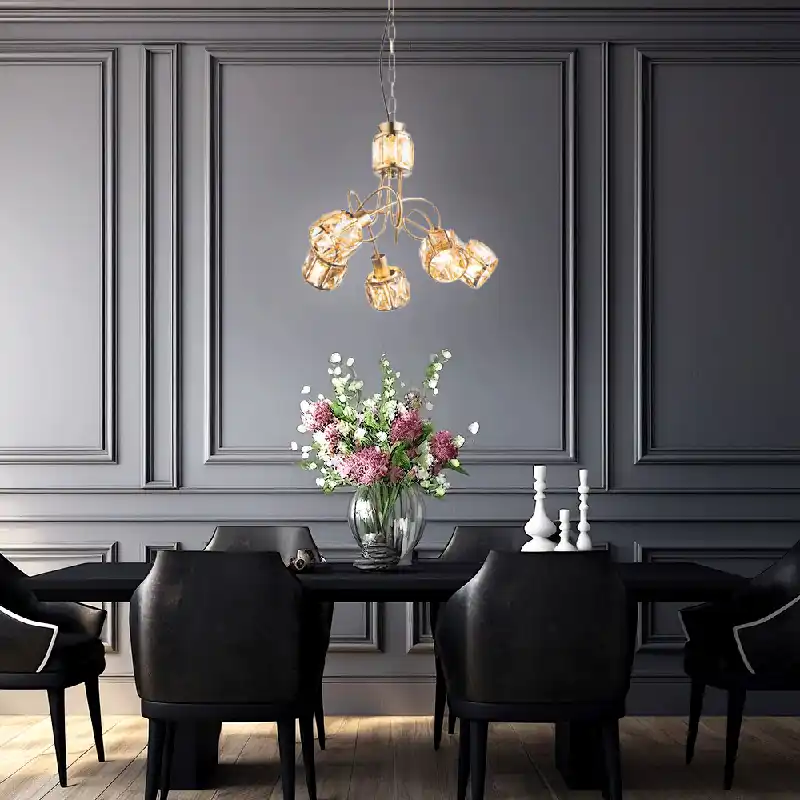 Favoriet LED hanglamp MERO, 1 spot met incl. LED, amber