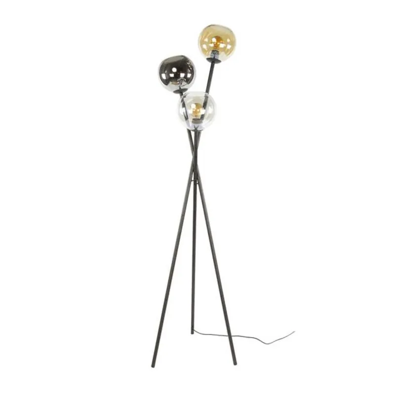 Hete Deal Hoyz Collection - Vloerlamp Multi Globe 3-lichts - Artic Zwart