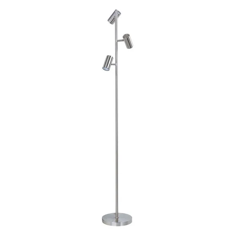 Highlight Vloerlamp Burgos - 3 lichts - mat-chroom - 23x160 cm Actieprijs