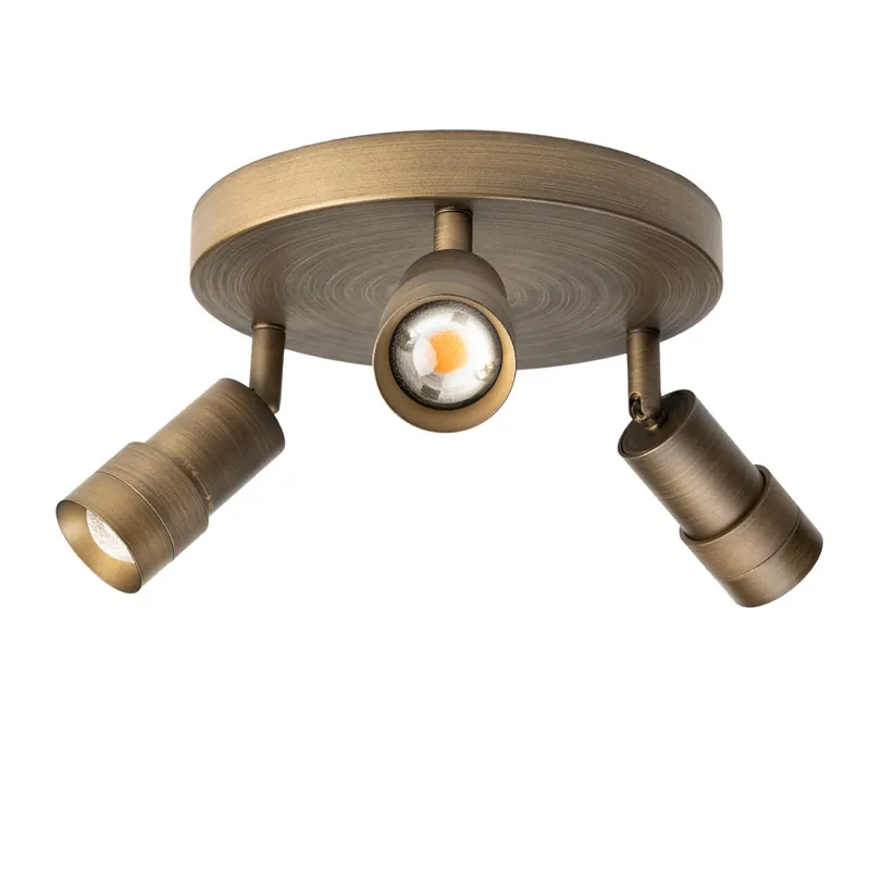 Plafondspot Liam 3L brons 15-55gr 3-st d Superprijs