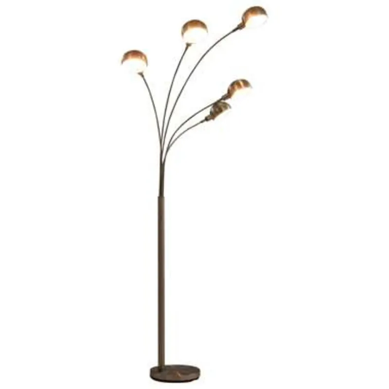 Superprijs vidaXL - Staande Lamp - Zilver - Neopreen
