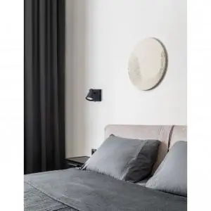 Strak vormgegeven wandlamp HAMMER met schakelaar | Zwart Premium