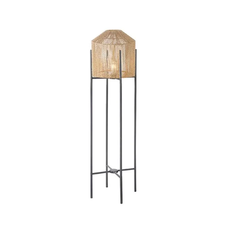 Superprijs LABEL51 - Vloerlamp Ibiza - Beige - 30x30x150cm
